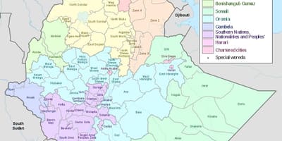 Hawassa Etiopiji zemljevid