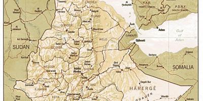 Stari Etiopiji zemljevid